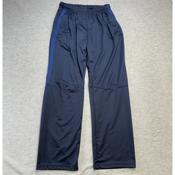 Nike Pants Mens Large Navy Ble Epic Knit Performance Training Track Gym Straight - Picture 1 of 11